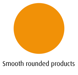 Icon for smooth rounded products