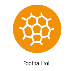 Stüpfelmotiv für Produktoption Fußballbrötchen